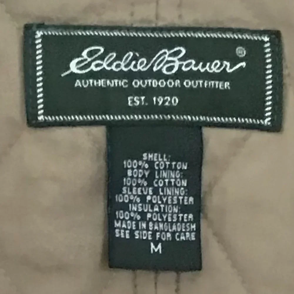 Vintage Eddie Bauer Quilted Jacket, Rust Colored, Size Medium - Picture 2 of 9